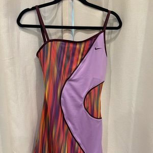 Nike tennis dress | purple, multi-color | size small